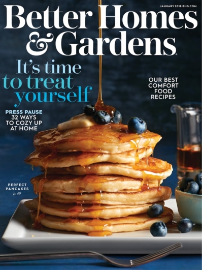 Better Homes & Gardens January 01, 2018 Issue Cover
