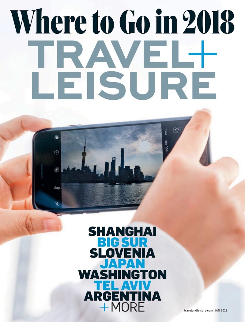 Travel-and-Leisure January 01, 2018 Issue Cover
