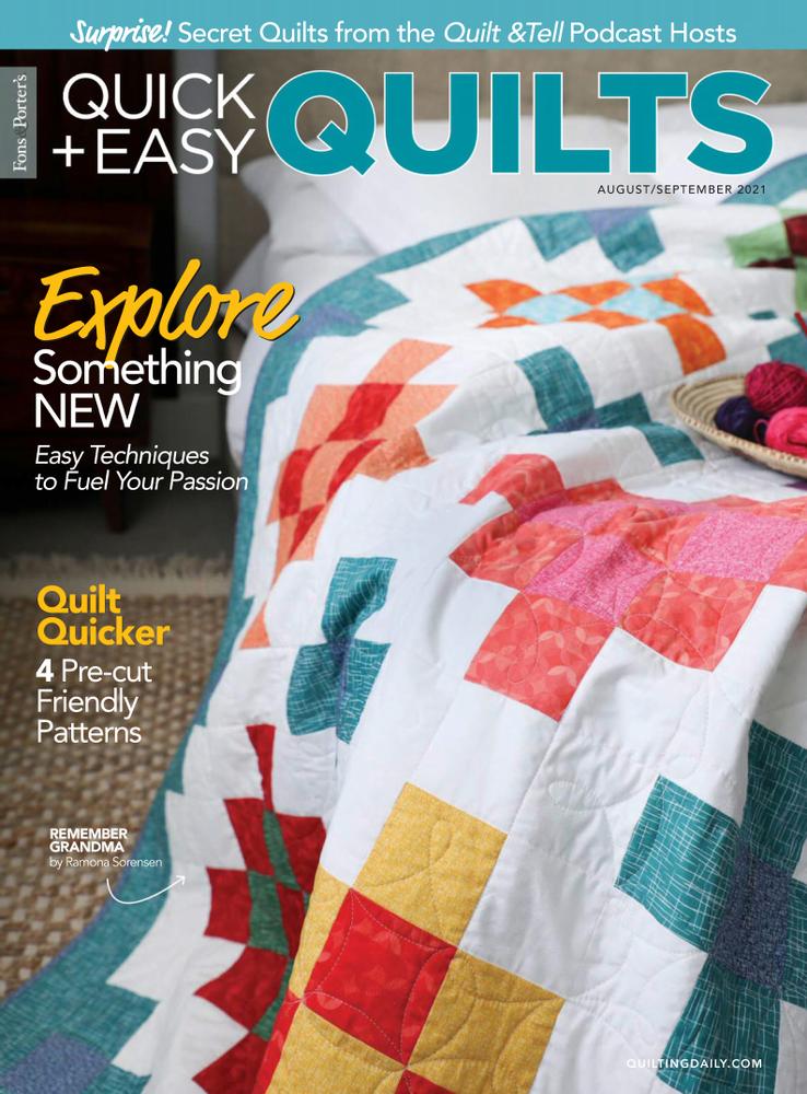 Quick-and-Easy-Quilts August 01, 2021 Issue Cover