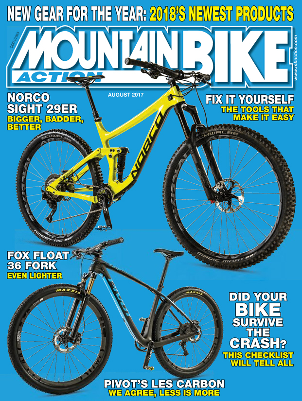 Mountain-Bike-Action August 01, 2017 Issue Cover
