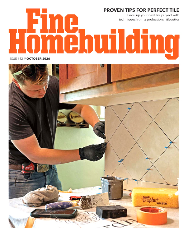 Fine Homebuilding October 01, 2026 Issue Cover