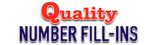 Quality Number Fill-ins Jumbo magazine